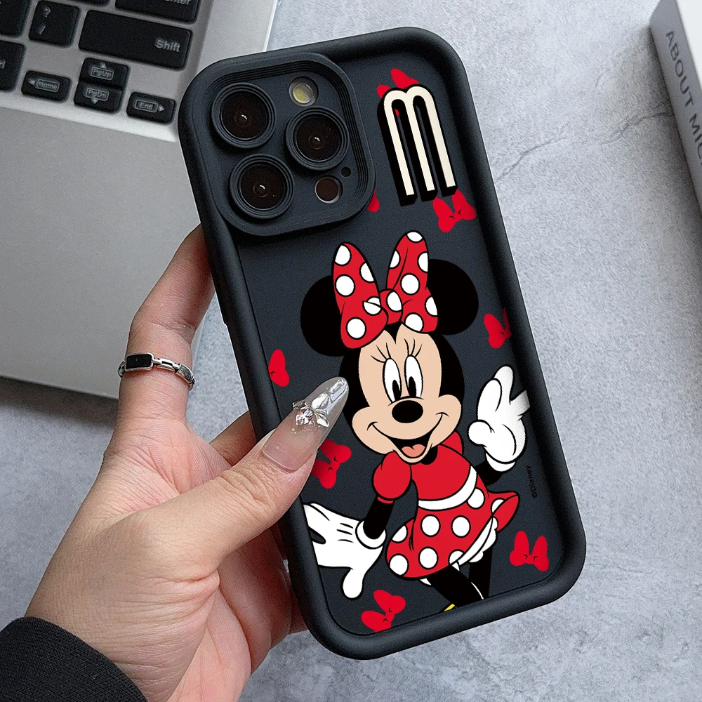 Coque de téléphone Cartoon Minnie pour Samsung Galaxy, Juste d'échelle, A73, A71, A55, A54, A53, A52, A51, A34, A33, A32, A23, A14, A13, A12, 4G, 5G