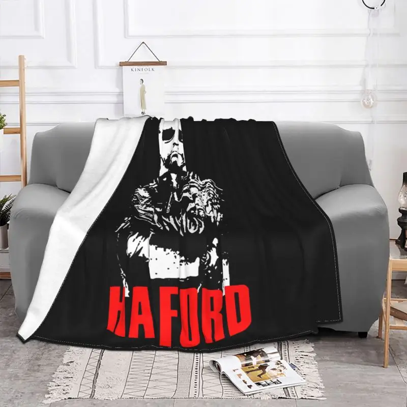 Rob Halford Judas Priest Heavy Metal Band Blanket Plush Comfort Home Decor Faux Fur Throw Mechanical Wash