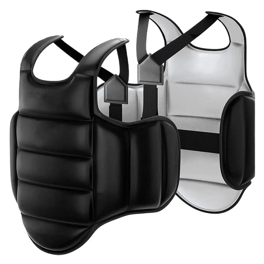 Soft Training Uniform for Taekwondo Target Foam Red/Blue/Black/Gray Karate Uniform Chest Guard Belt Vest Boxing Equipment Unisex