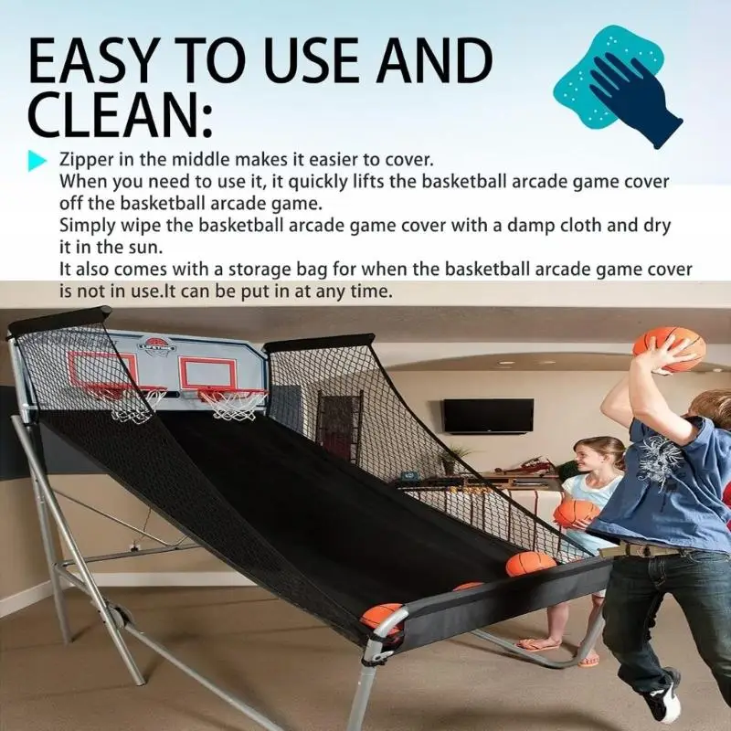 غطاء ماكينة ممرات كرة السلة مقاوم للماء والغبار من البوليستر حماية كاملة #6
