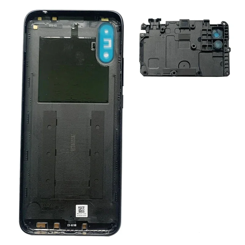 Plastic Back Battery Cover para Xiaomi Redmi 9A, Porta Traseira Habitação Caso Painel com Power Volume Side Botões de Substituição