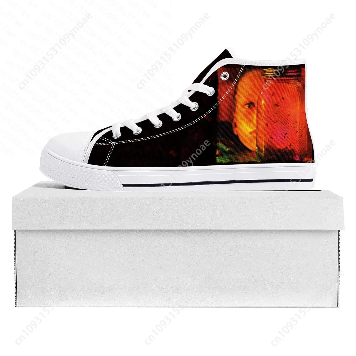 Alice In Chains Metal Rock Band Pop High Top High Quality Sneakers Mens Womens Teenager Canvas Sneaker Couple Shoe Custom Shoe