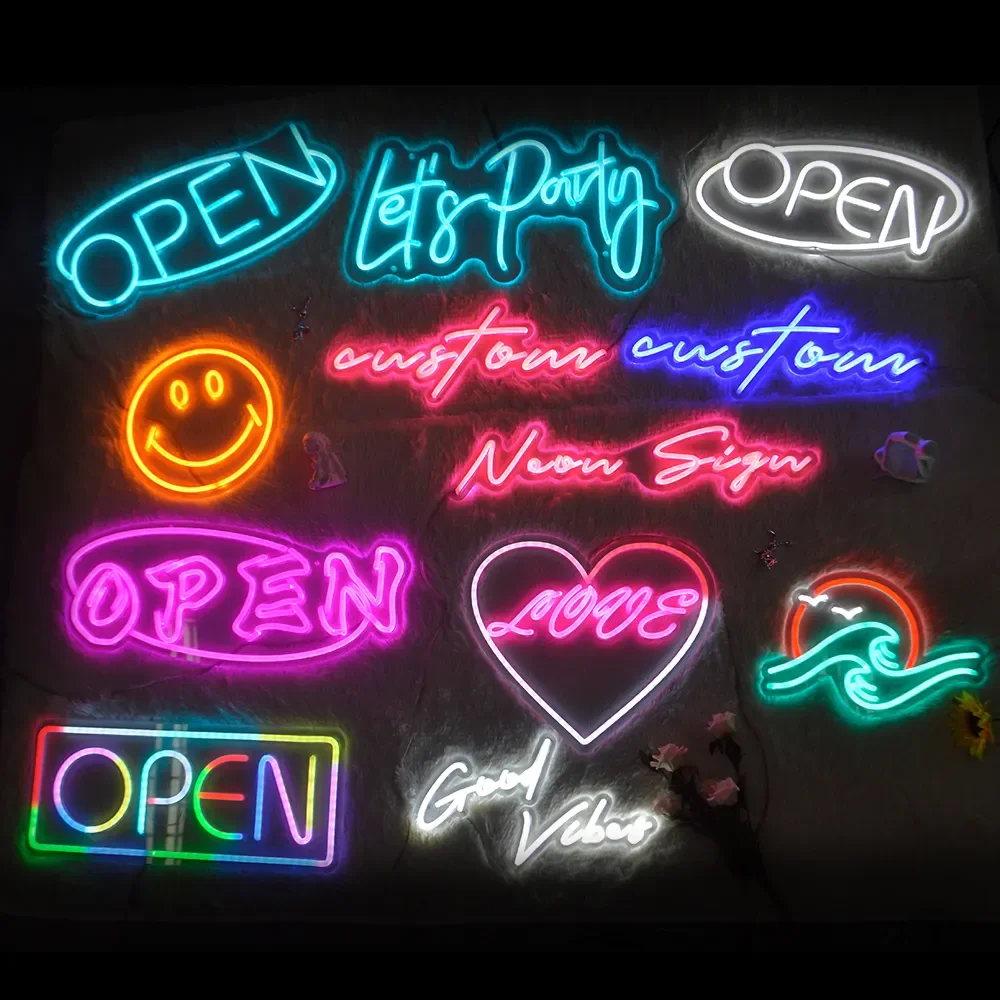 Private Custom Neon Signs Dimmable LED Light for Family Birthday Bar Wedding Party Company Business Logo Neon Sign Night Light