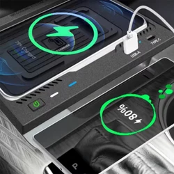 Plug and Play Fast wireless charger For Toyota Camry 2018-2023 15W phone holder stand mount charging Car Accessories interior