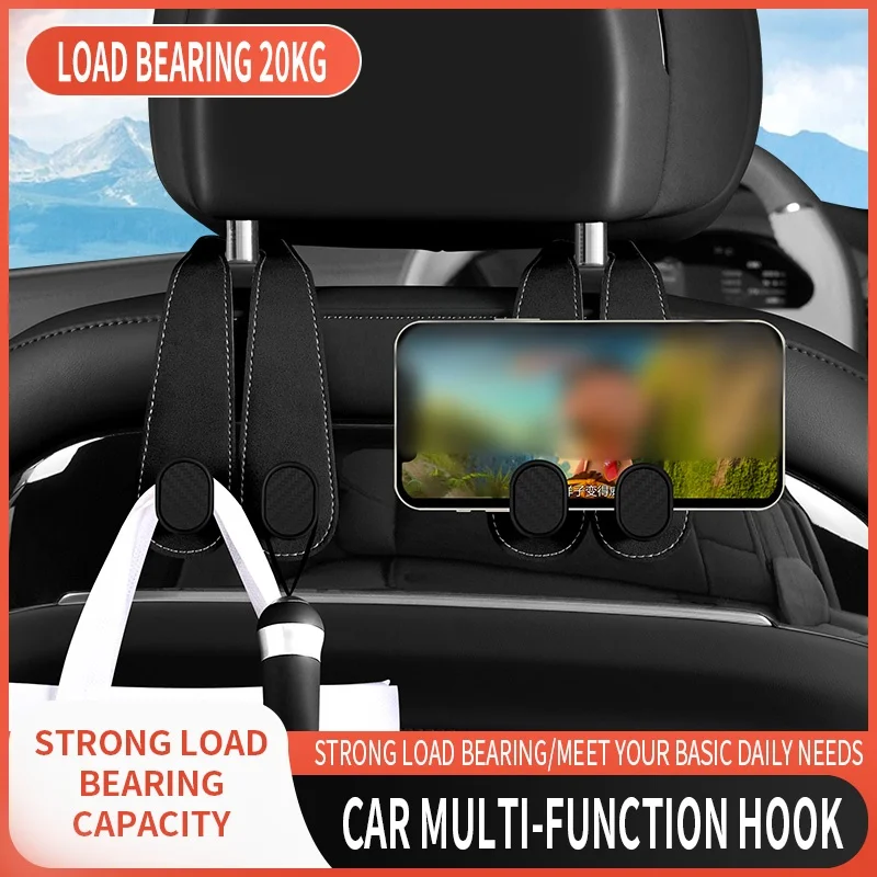 Car seat backrest double hanging storage rack car multifunctional fixed bucklehandbag milk tea umbrella universal hanging buckle