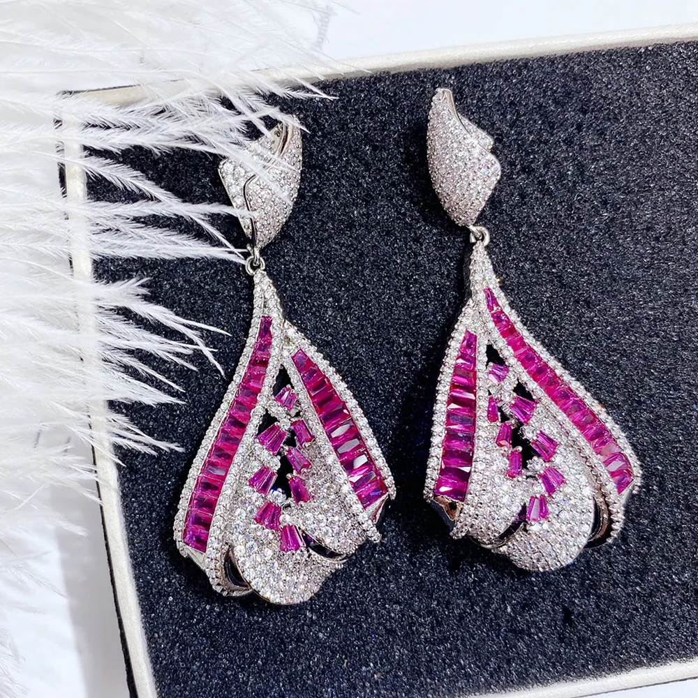 

Missvikki Romantic Firework Shape Shell Pendant Earrings for Women Wedding CZ Brincos boucle d'oreille 2022 Bohemia Jewelry HOT