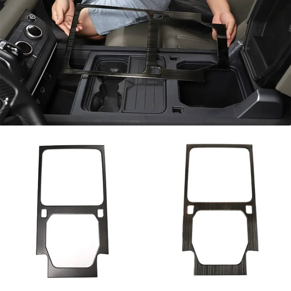 

The central control panel frame is suitable For Land Rover Defender 20-21 stainless steel 1-piece set