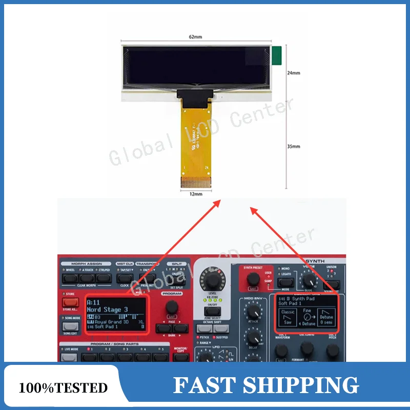 

Новый оригинальный OLED LCD-дисплей для Nord Stage 3/4: ремонт/замена