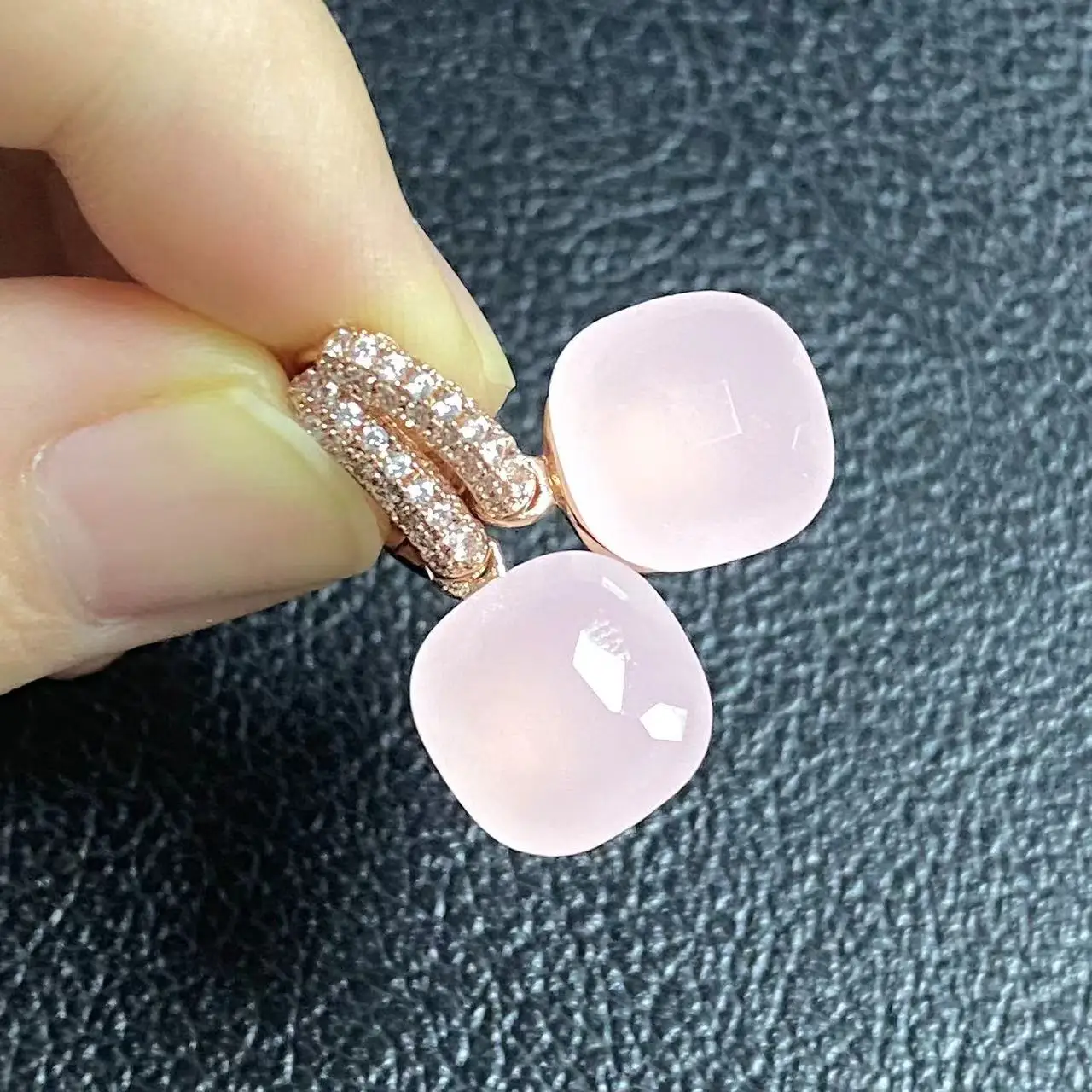 12.6mm Flat Earrings Inlay Zircon Candy Color Crystal Earrings For Women Drop Earrings Fashion Jewelry Gift