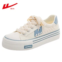WARRIOR 2025 Versatile Breathable Small White Canvas Shoes Summer Tennis For Girl Flat Vulcanized Casual Sneakers