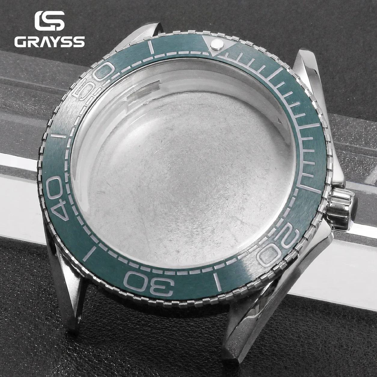 New Stainless Steel Diver Watch Case for NH35 NH36 Movement Ceramic Bezel Sapphire Domed Crystal 120 Click Watch Case