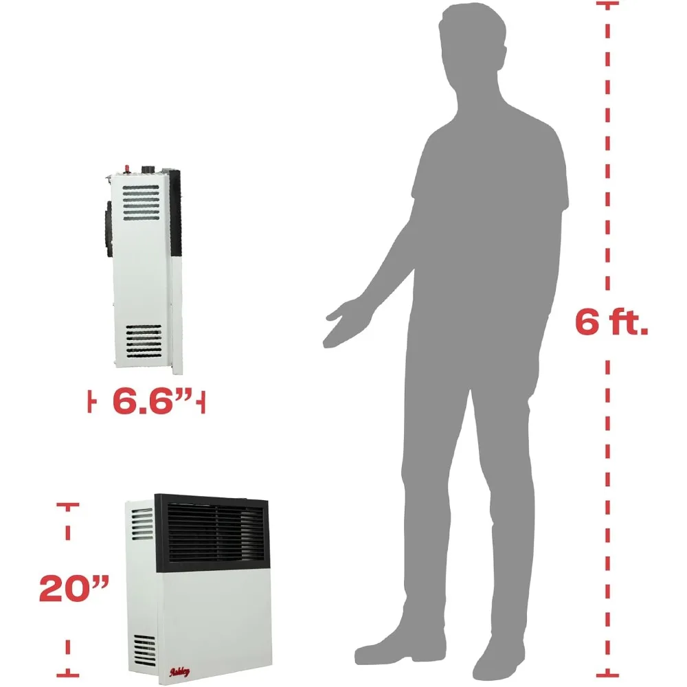 Hearth Direct Vent Liquid Propane Wall Heater, 11,000 BTU, Cream