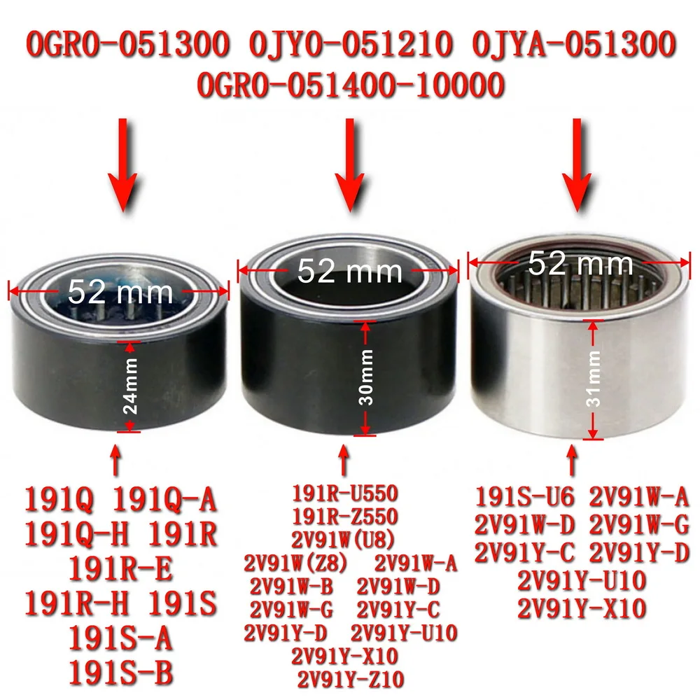 Drive Pulley Bearing Overriding Clutch 0GR0-051400-10000 for CFMOTO CForce Uforce Zforce 600 800 1000 ATV UTV Replacement Part