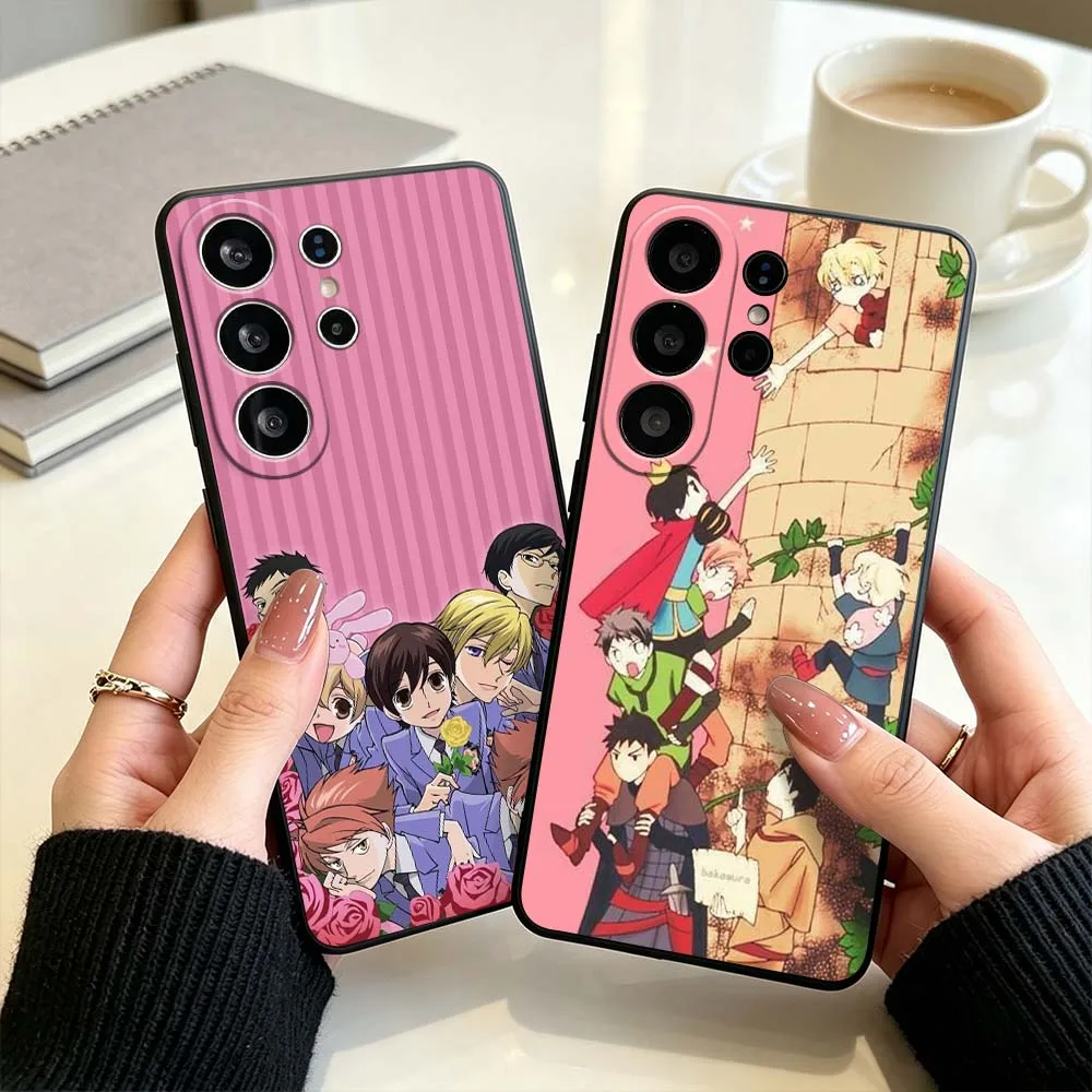 Ouran High School For Samsung Galaxy S26 S25 S24 S23 S22 S21 S10 FE Plus Edge Ultra Black Phone Case Cover