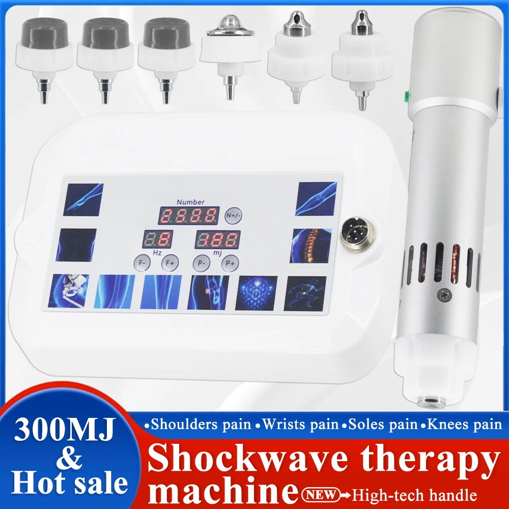 

Shockwave Therapy Machine Physiotherapy For ED Treatment Relief Shin Pain Body Massage 300MJ Shock Wave Massager New Tech Handle