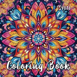 1pc,Teen Colouring Book - 30 Sheet Spiral Colouring Book, 8.3x 8.3 inches, 100gsm Thick Paper, Christmas, Halloween Gift