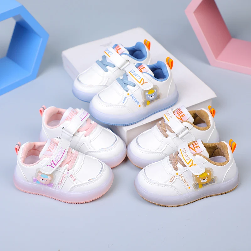 

2026 autumn baby girls' light shoes children's sports shoes children's anti slip walking shoes girls' outdoor shoes