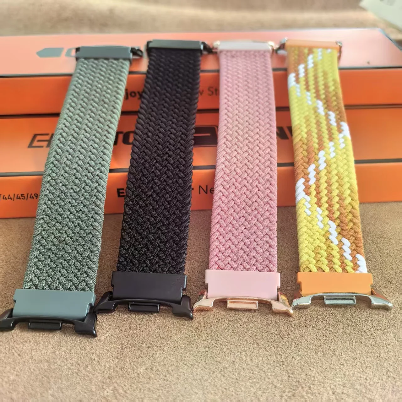 Braided Solo Loop For Samsung Galaxy Watch 9-8 44mm 40mm Sport Fabric Strap Bracelet Galaxy Watch8 Classic 46mm Band Accessories