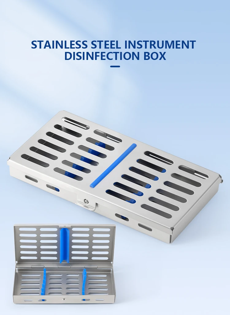 AZDENT Dental Sterilisation Rack Kassette 5/7/10/20 Gitter Datei Bohrer Desinfektion Tablett Chirurgische Sterilisation Box Abnehmbare – Detail 11