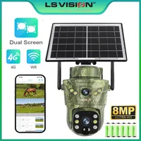 LS VISION 8MP 4G Solar Hunting Trail Camera Waterproof PIR MotionDetection Outdoor Wildlife Tracking Cam 940nmh infrared Night