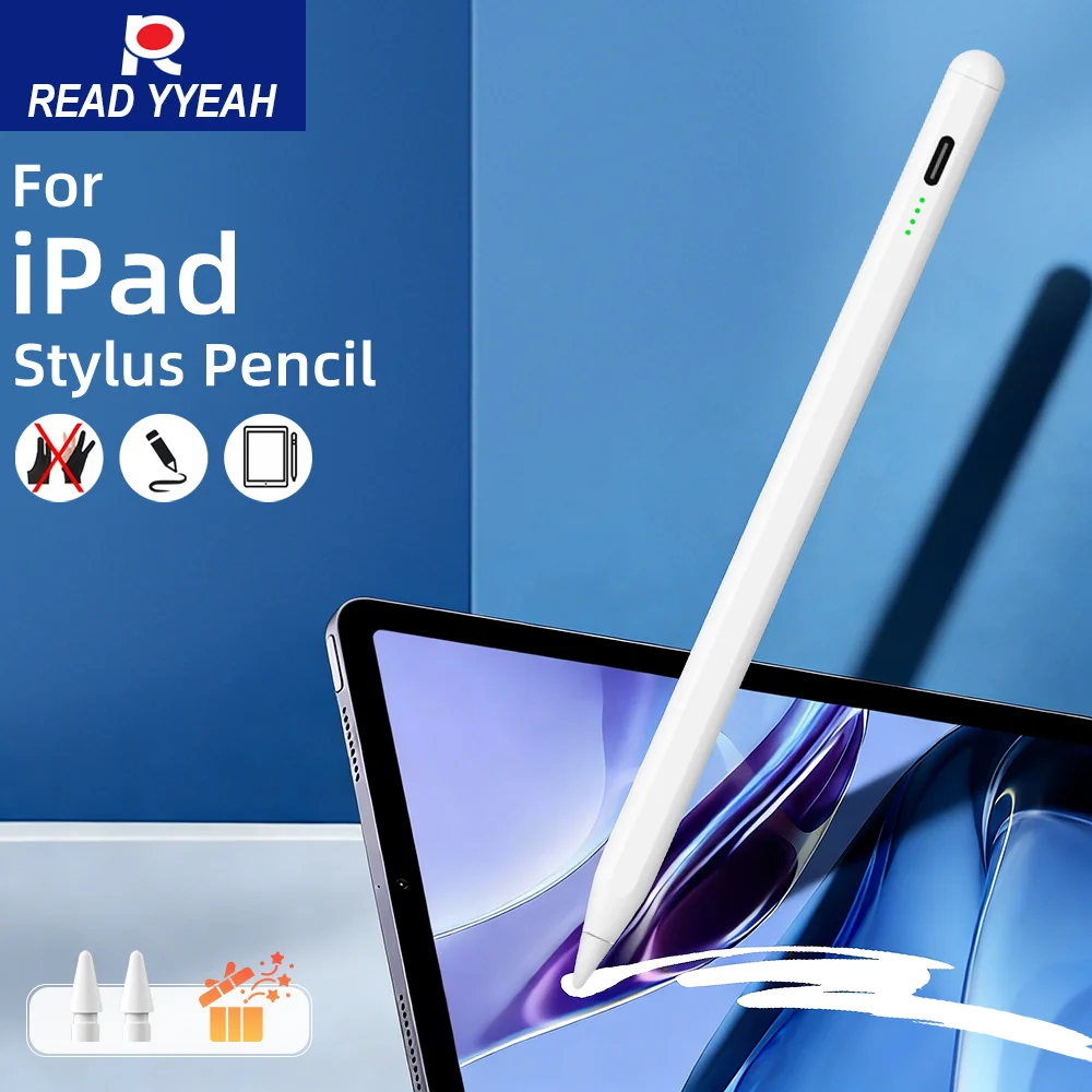 

For iPad Pencil With Palm Rejection Magnetic Suction For Apple Pencil 12.9 11 Stylus Pen 1st 2nd Pro 6 Air 5 Ipad Accessories