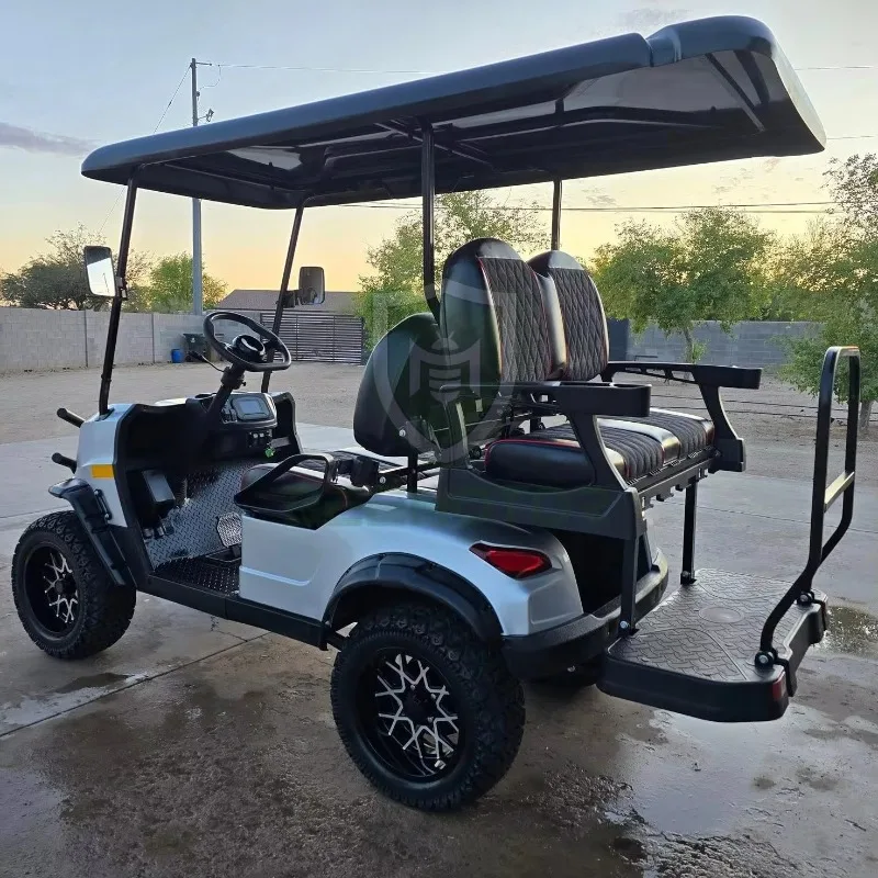Electric Golf Cart 2+2 Seater for Sightseeing 48v Lead Acid Battery CE Certified 70-90km Range for Golf Course Use