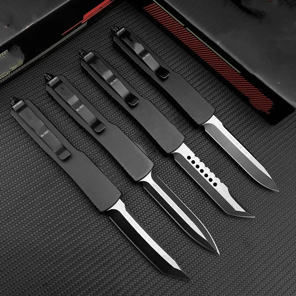 Folding Pocket Knife D2 Blade Zinc Aluminum Alloy Handle Assisted Quick Open Knife Outdoor Survival Multi Tool EDC