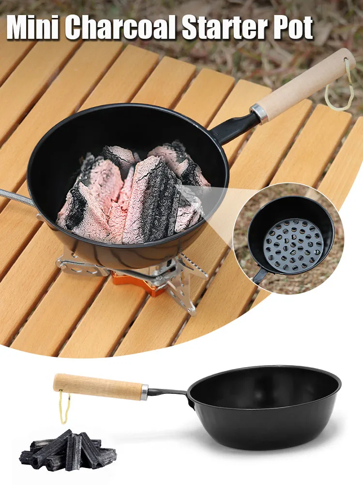 

Chimney Charcoal Starter Pot Barbeque BBQ Lighter Coal Burner For For Picnic Family Dinner BBQ And Other Activities