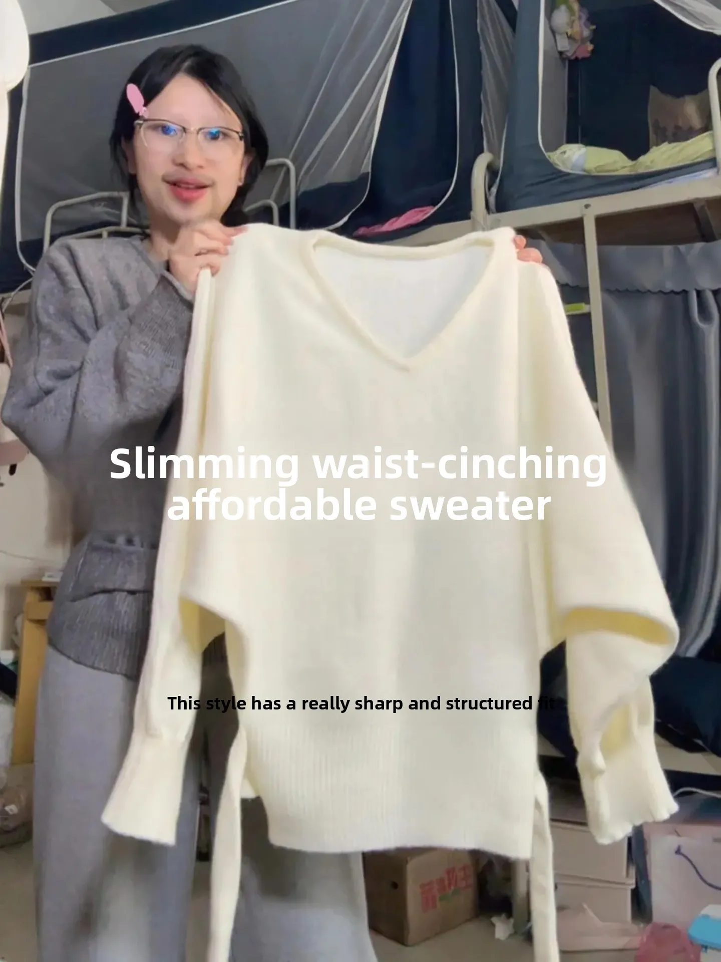 

Женский свитер пастельных тонов, весна 2026, новинка, с узлом на талии, свободный крой, вязаный, базовый, стильный