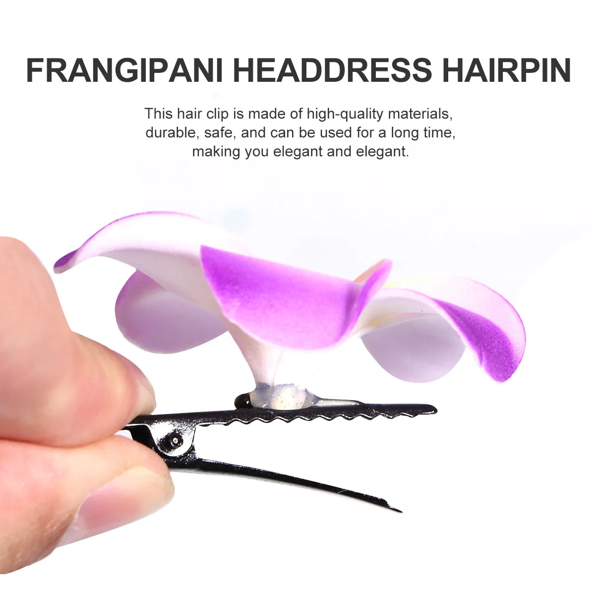 

18 pcs Plumeria Flower Hair Clips Hawaiian Hair Accessories Party Daily Use Gifts Blue Green Purple Orange Yellow Random