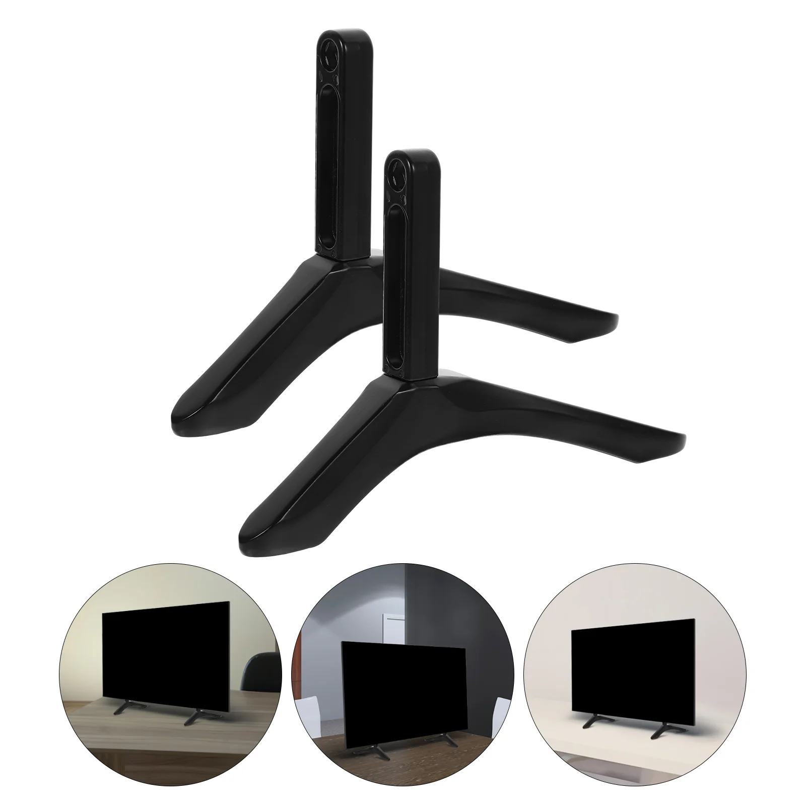 

Storage Dresser Stand Tabletop Base Television Dressing Support Iron Black Universal Mounts Bracket