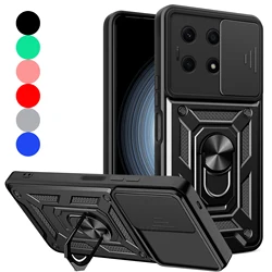 For Honor X6b Shockproof Phone Case Ring Armor Magnetic Hybrid Rugged Holder Stand+Camera Lens Cover