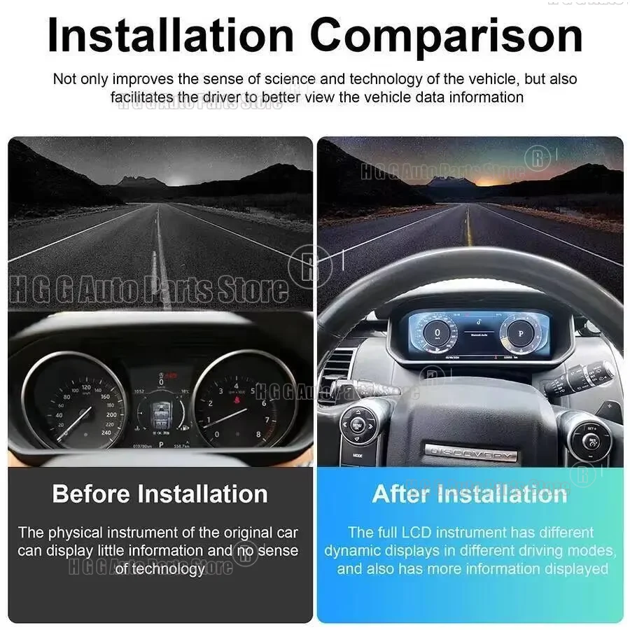 Car Digital Cluster For Land Rover Discovery 5 Range Rover Vogue L405 Sport L494 Virtual Cockpit LCD Dashboard Auto Speedometer