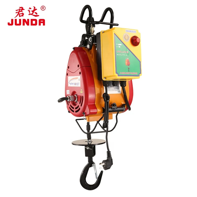 110V 120V 300KG 500KG 0.5T Fast Speed Electric Winch Hoist with Wireless Remote Control