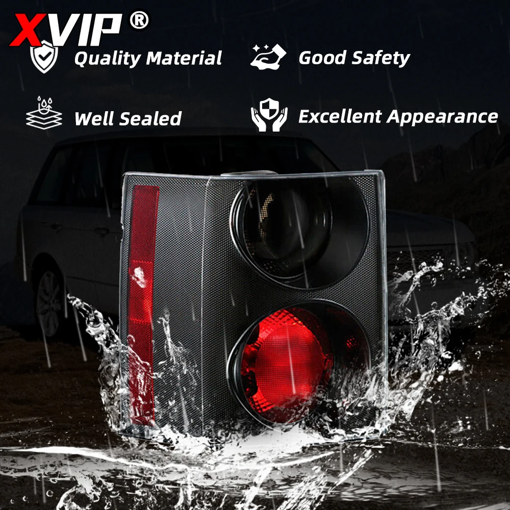 XVIP الجانب الأيسر الضوء الخلفي أحمر/أسود الفرامل الخلفية LED مصباح أضواء الإشارة لاند روفر رينج روفر رواج L322 02-09 نسخة الاتحاد الأوروبي/الولايات المتحدة الأمريكية