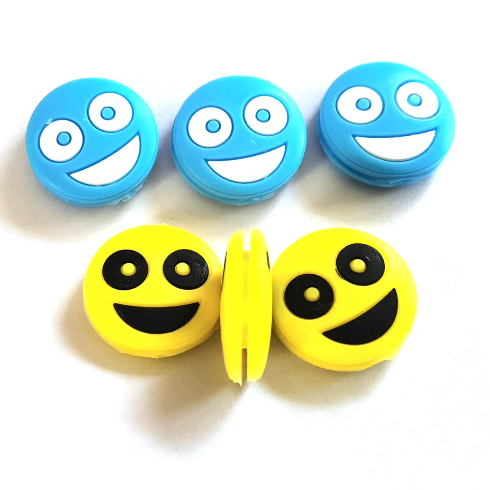 12 pcs tennis dampener shock absorber  New Design Custom Smiley Face to Reduce Tennis Racket Vibration Dampeners