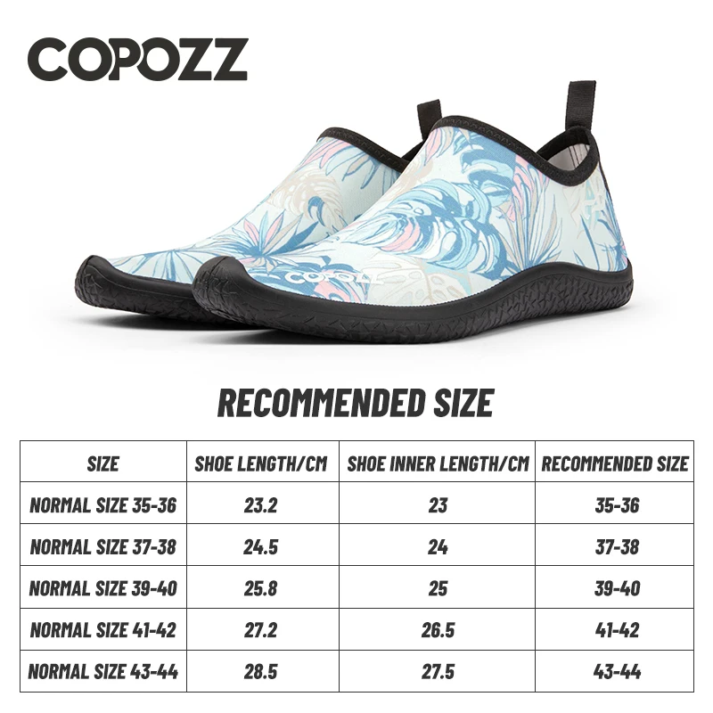 Copozz verão aqua-sapatos de água de secagem rápida respirável wading upstream sapatos antiderrapantes esportes ao ar livre sapato praia piscina