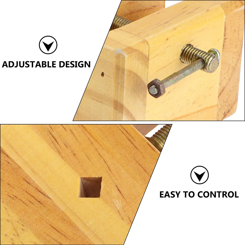 2Pcs Woodworking Vise Seal Engraving Device Durable Natural Material Stone Carving Tools Wood Vise Stone Chisel