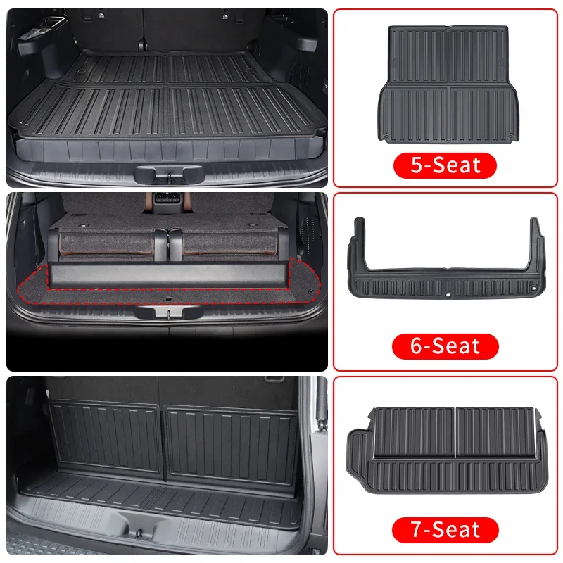 For Land Cruiser Prado LC 250 2024-2025 250 Tail box mat Interior ccessories Environmental Protection Waterproof Trunk mat J250