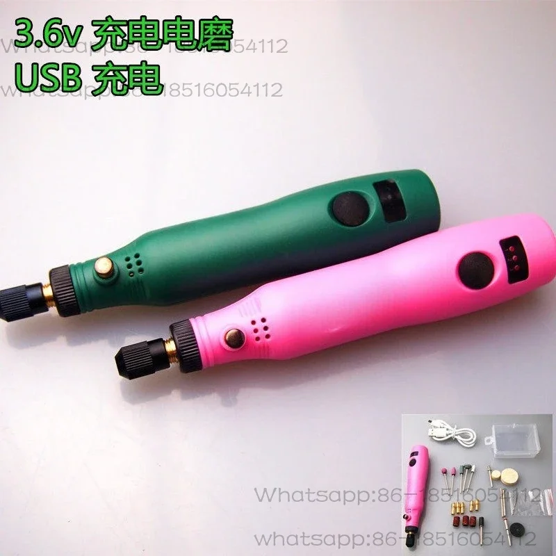 3.6v USB rechargeable electric grinding, small electric grinding machine,  engraving pen lithium battery electric drill