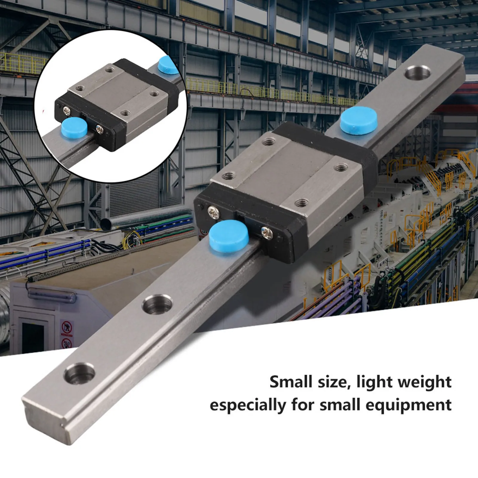 Carrete de carril lineal LML12B, guía de riel lineal en miniatura, bloque deslizante de 12mm de ancho, 1 ud.