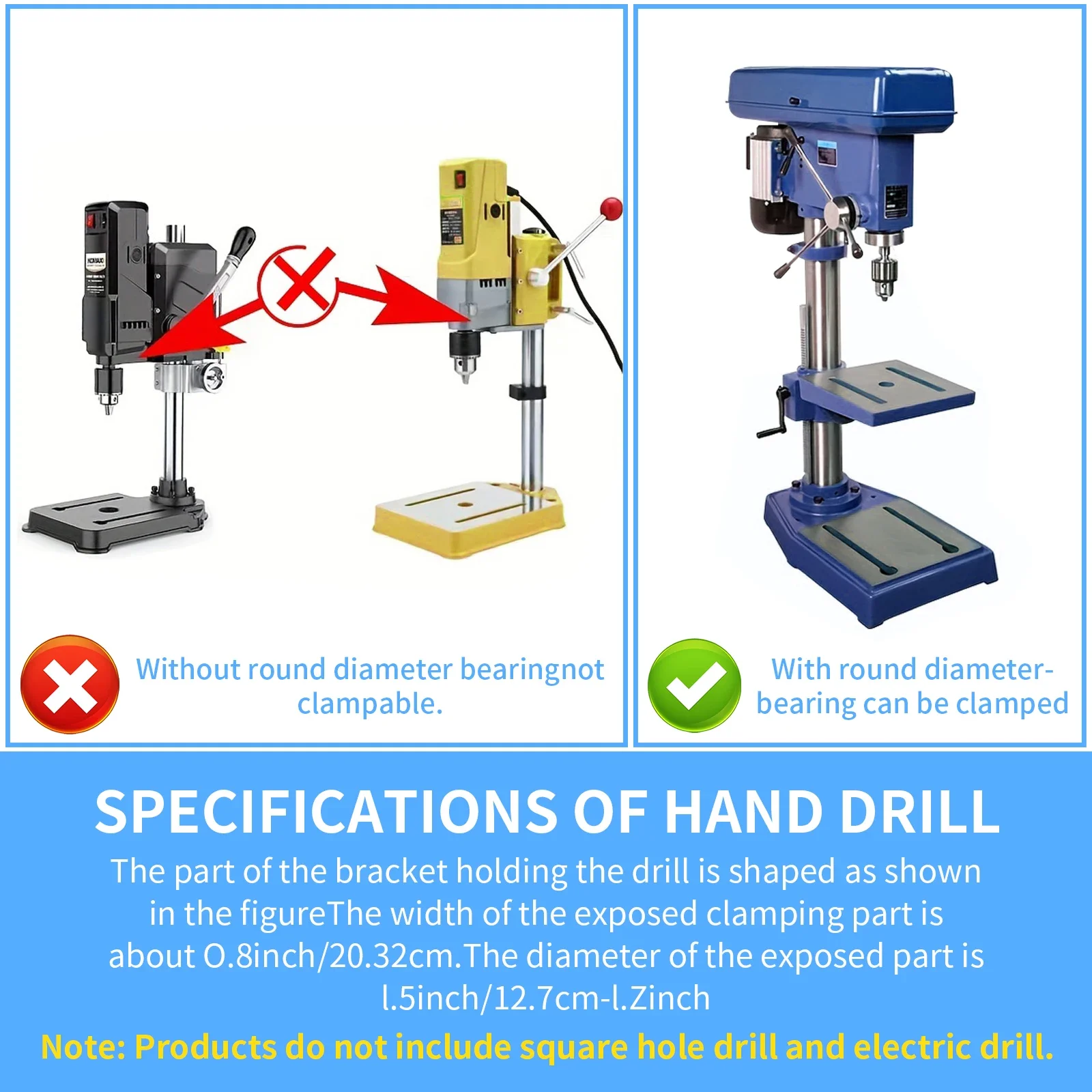 Imagem -05 - Adaptador Square Hole Drill Bit Mortiser Bit para Ferramentas de Madeira Suporte de Fixação Junta Profissional