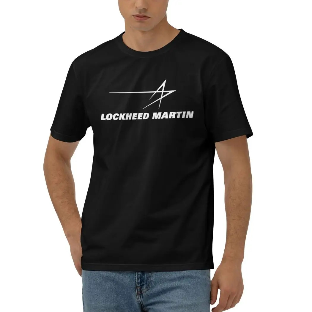 Casual Lockheed Martin Mens T Shirts Fashion Short sleeve Crewneck Tee Shirts hort Sleeve T-Shirt