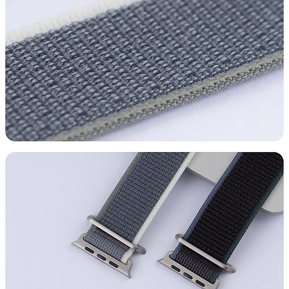 Trail loop For Apple Watch Ultra 2 Band 49mm 46mm 42mm 45mm 40mm 41mm Nylon sport bracelet correa iwatch 10 9 8 7 6 5 4 SE Strap