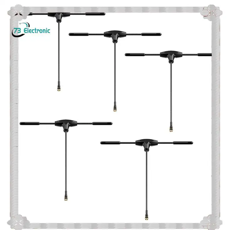 24-Hour Delivery 5PCS 2.4G IPEX1 T-Type Antenna 5.23 Dbi Gain ELRS Receiver Replacement Antenna For RC FPV Drone DIY Parts