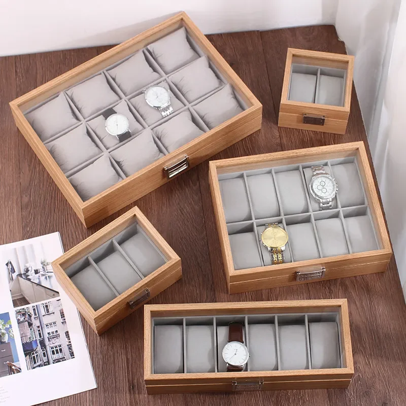 2024 New Style Environmental Protection Bamboo Watch Box  Fashionable Chinese style Watch Storage Case