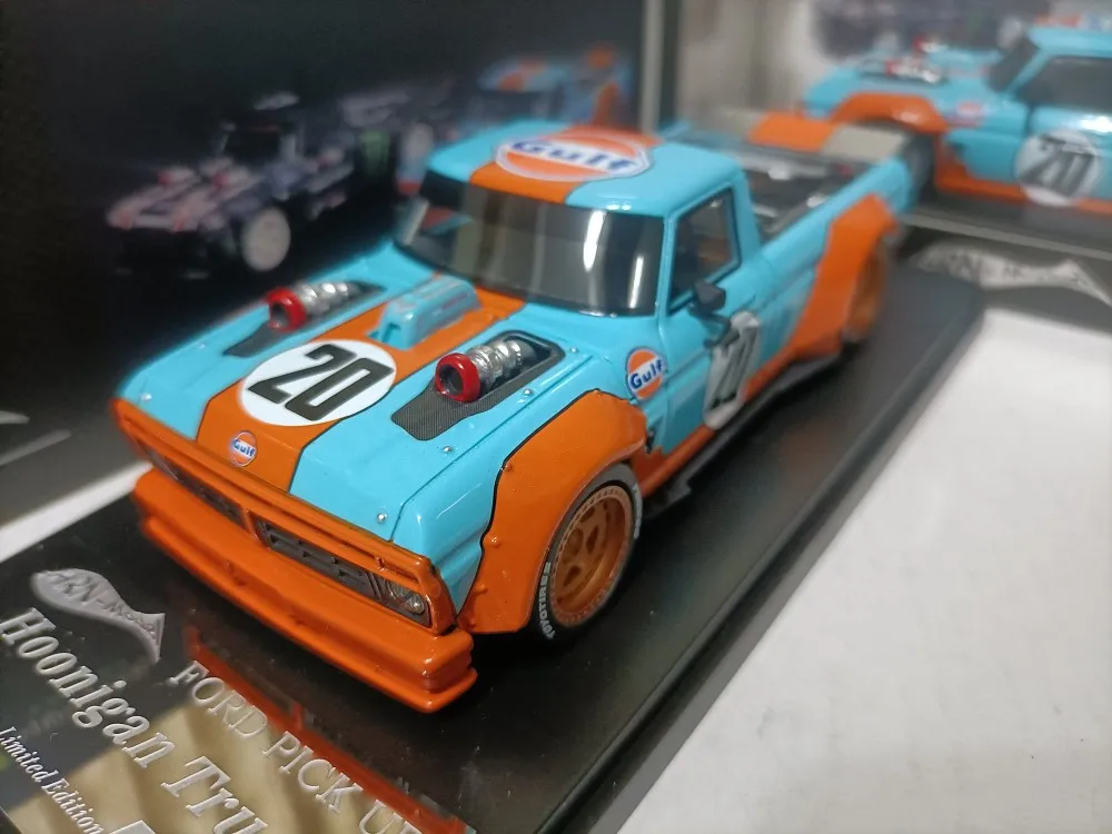 hrn-1-43-ford-mustang-talon-bay-livery-drift-pickup-truck-racing-model-ford-f-150
