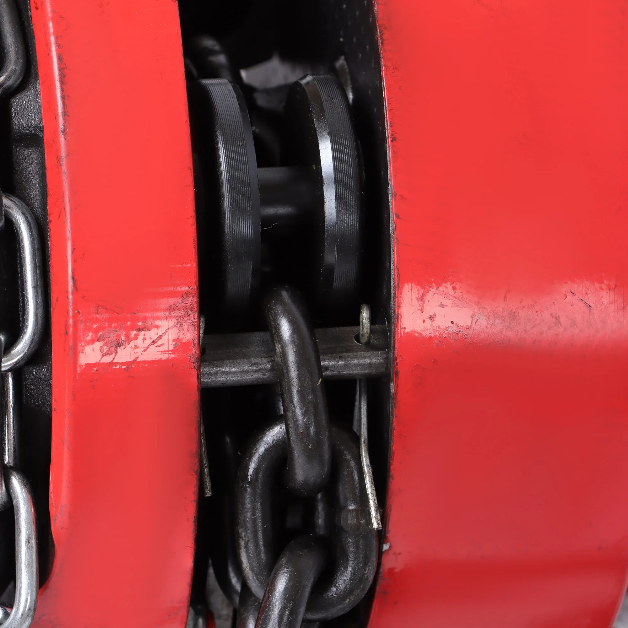 6600 lbs /3 Ton Capacity Chain Block Hand Chain Hoist, 10ft/3m Lift Manual Hand Chain Block Red