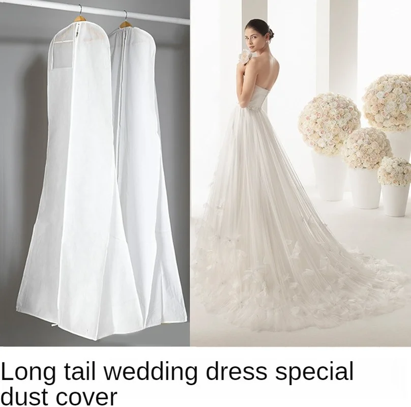 Extra Large Garment Bridal Gown Long Clothes Cover Dustproof Covers Storage Bag for Wedding Dresses Protector Case  Dress