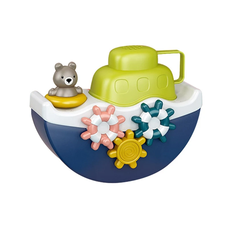 

Baby Bath Sprinkle Toy Wall Mountable Ship Pool Bathtub Bath Playing Water Toy With Alphabet Block Blocks For Kids